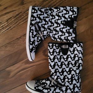 Rubber boots with ghosts